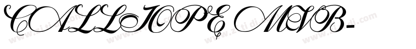 CALLIOPE MVB字体转换